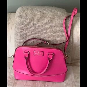 Gently used leather Kate spade domed satchel